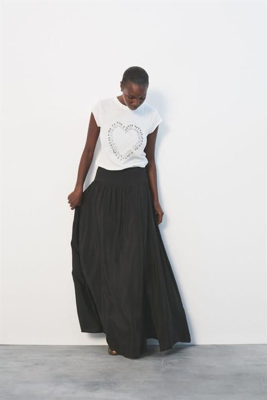 Rabens Saloner Nederdel - CONNIE Skirt, Faded Black
